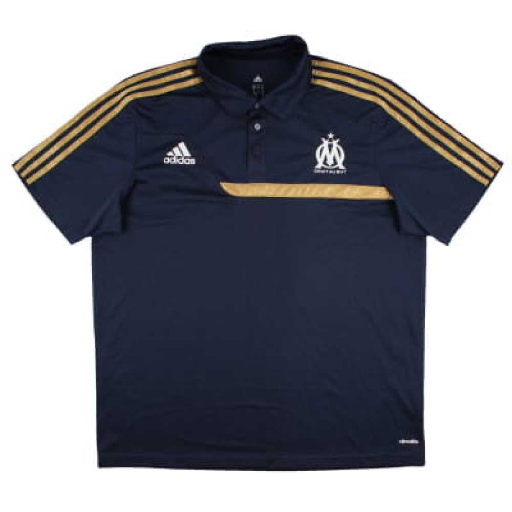 Marseille 2013-2014 Adidas Polo Shirt (XL) (Mint)_0