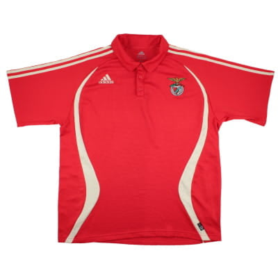 Benfica 2005-2006 Adidas Polo Shirt (XXL) (Excellent)_0