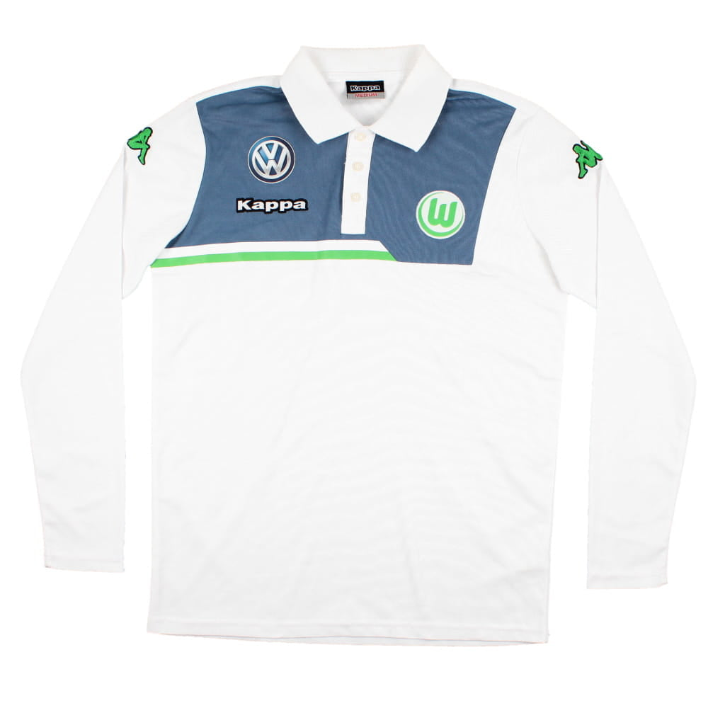 Wolfsburg 2014-15 Long Sleeve Kappa Polo Shirt (M) (Excellent)_0