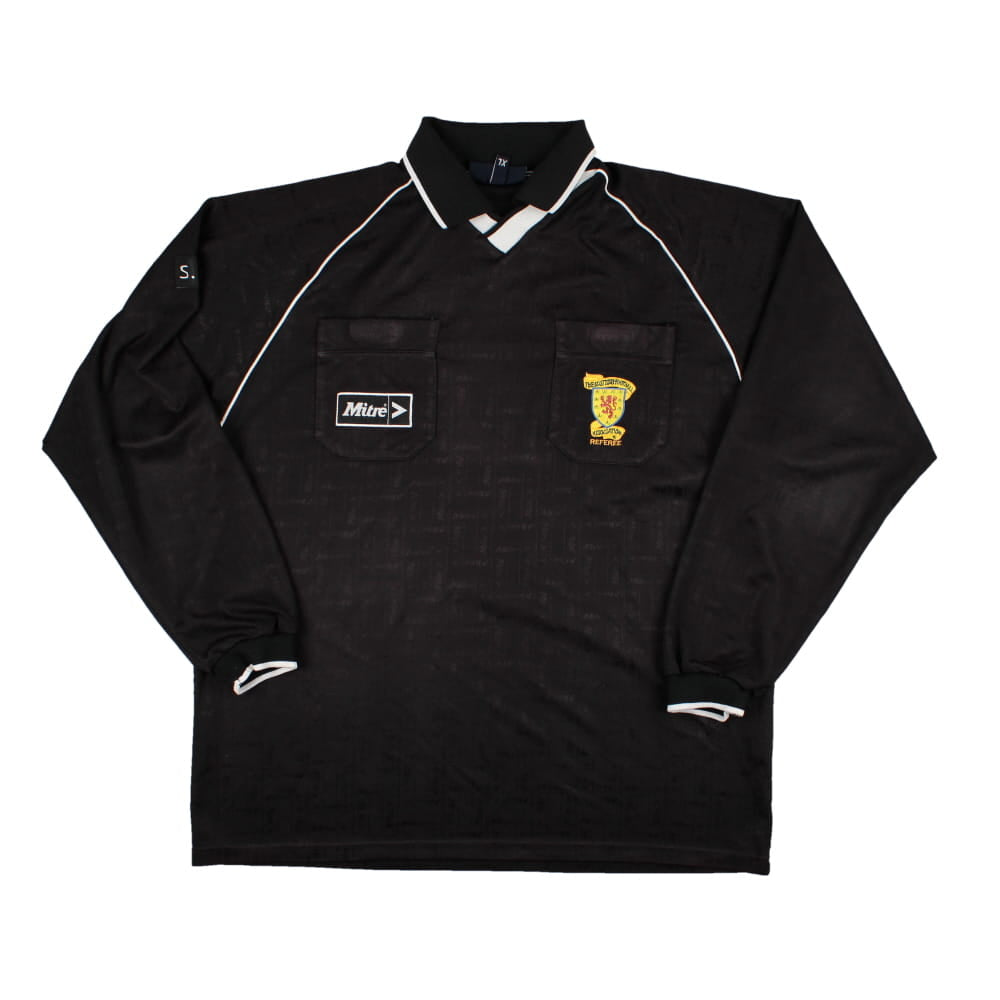 Scotland 1998-99 Mitre Long Sleeve Referee Shirt (XL) (Excellent)_0