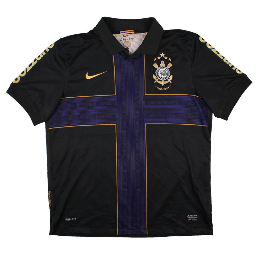 Corinthians 2010-11 Third Shirt (L) Ronaldo #9 (Very Good)_1