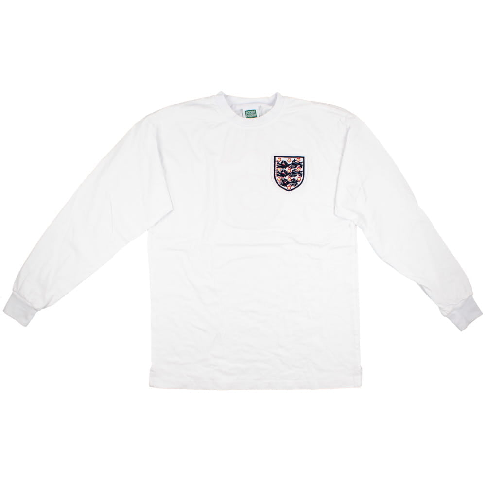 England 1964-66 Score Draw Long Sleeve Home Shirt (L) #6 (Good)_1