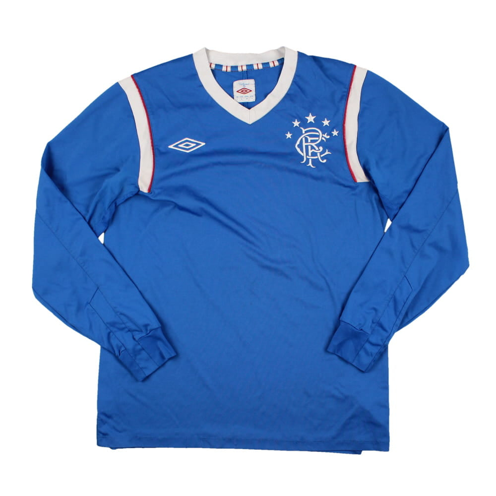 Rangers 2011-12 Home Long Sleeve Shirt (Sponsorless) (S) (Good)_0