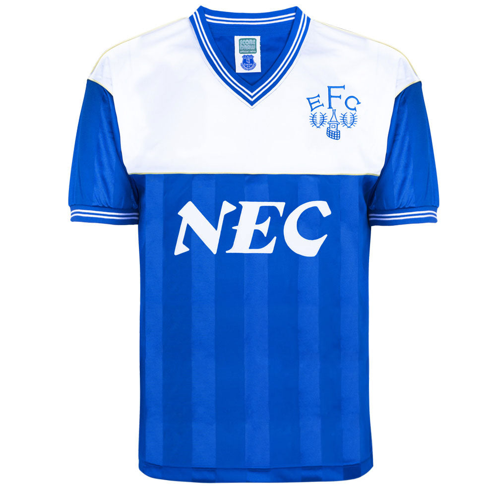 Everton 1985-86 Score Draw Home Shirt (L) (Very Good)_0