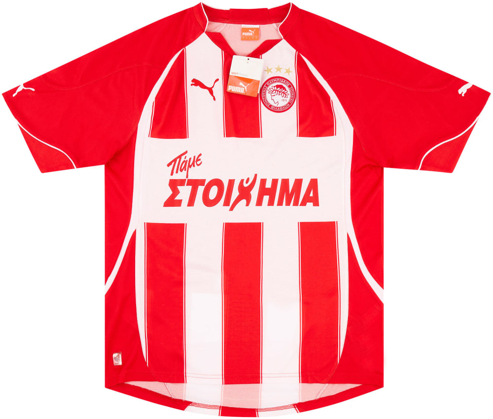 Olympiakos 2010-11 Home Shirt (M) (Good)_0