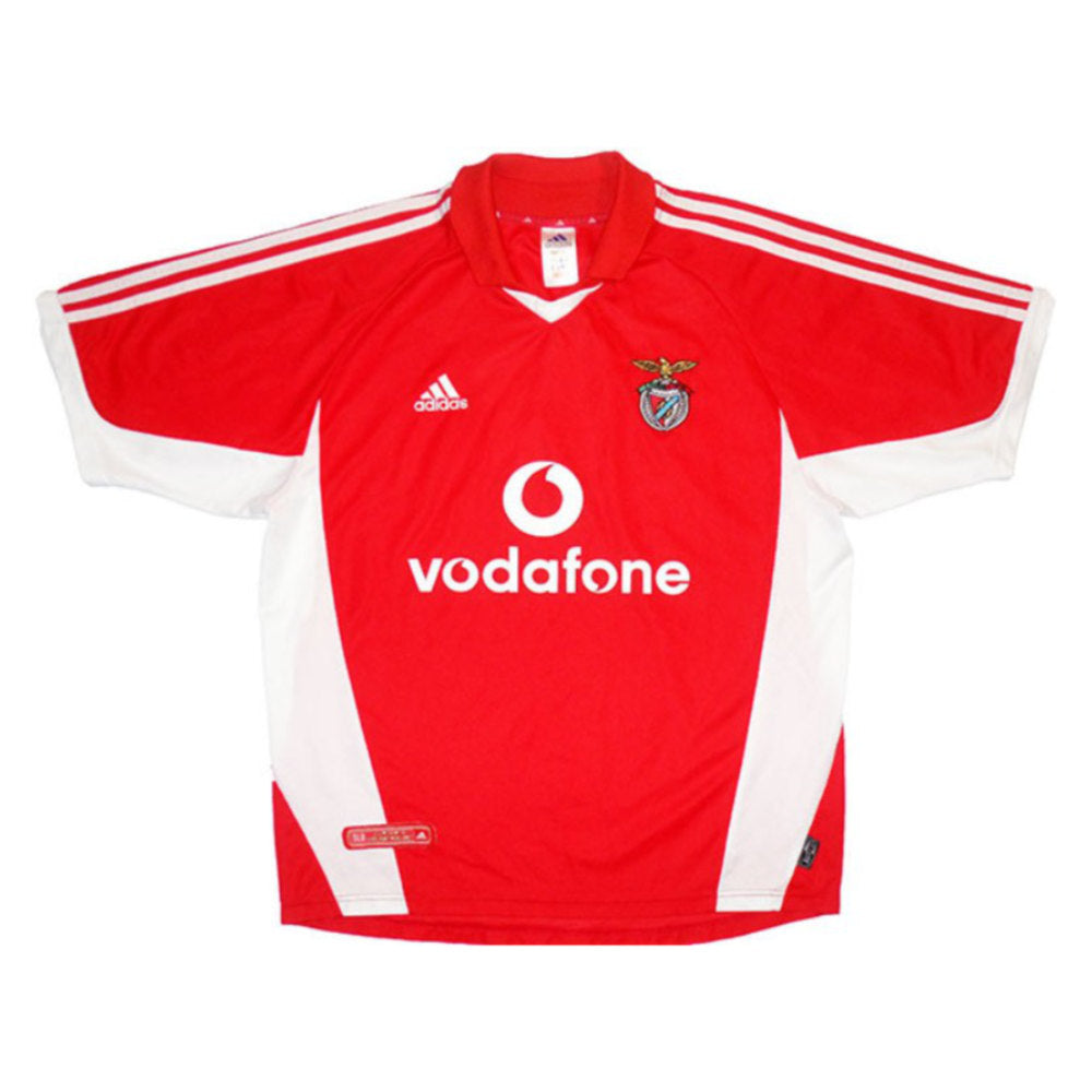 Benfica 2001-02 Home Shirt (M) Mantorras #9 (Very Good)_1