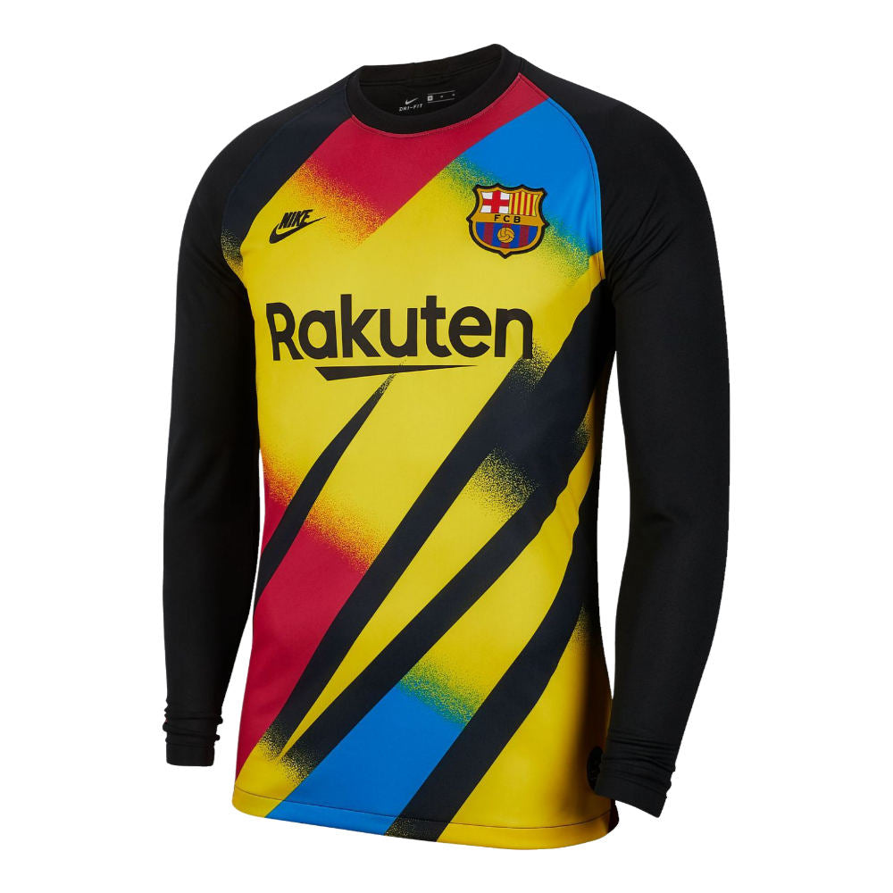Barcelona 2019-20 Long Sleeve Champions League Goalkeeper Shirt (L) Ter Stegen #1 (Very Good)_1