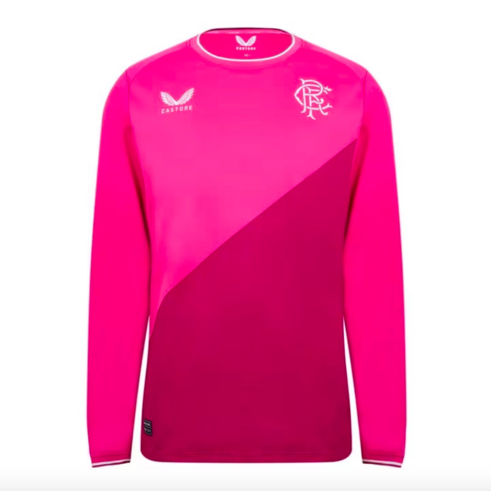 Rangers 2022-23 Long Sleeve Goalkeeper Away Shirt (Sponsorless) (Womens 12) (Excellent)_0