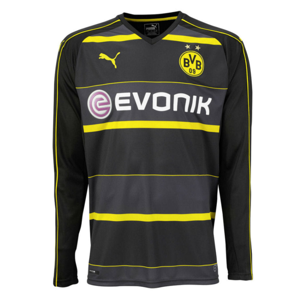 Borussia Dortmund 2016-17 Long Sleeve Away Shirt (L) (Excellent)_0