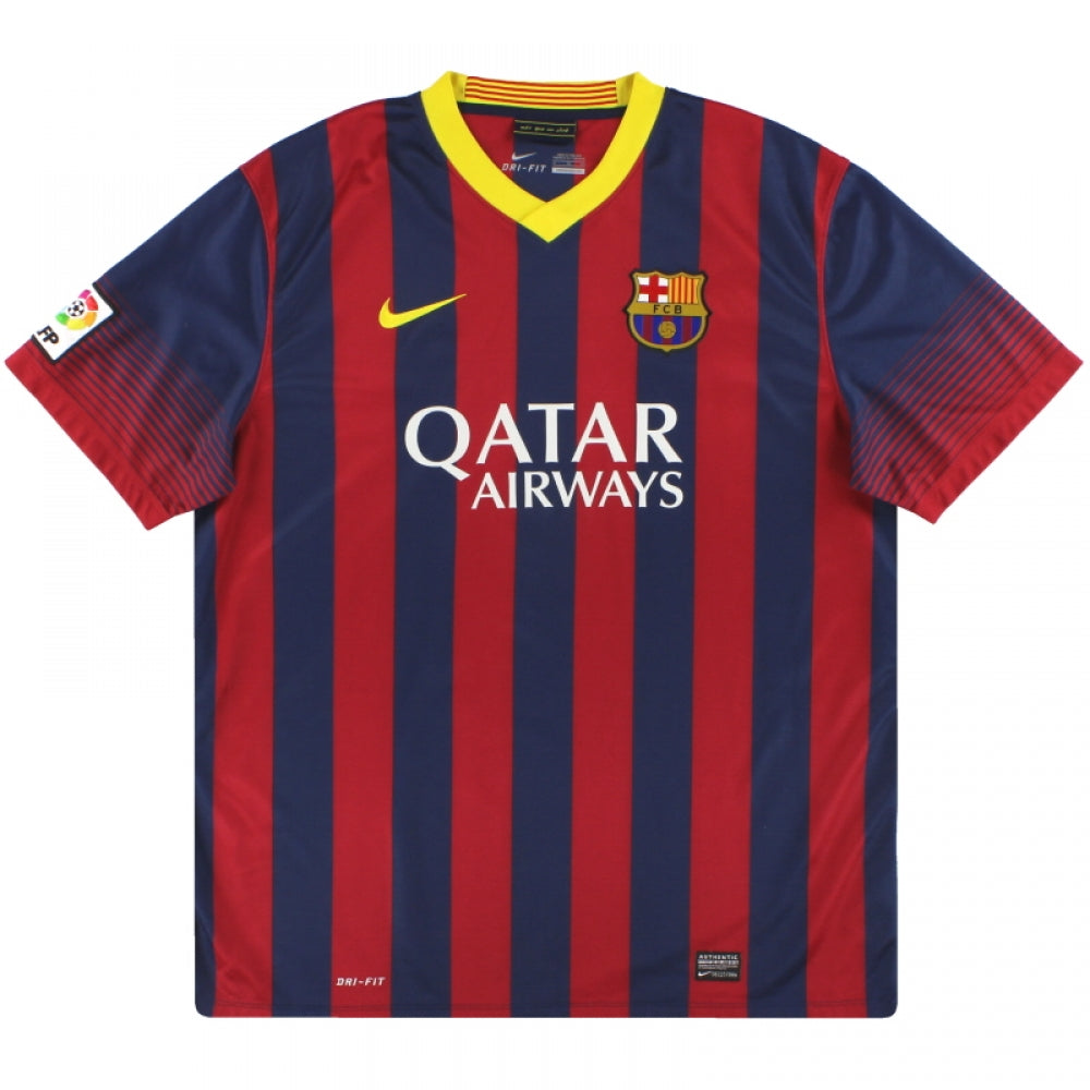 Barcelona 2013-14 Home Shirt (XL) (Good)