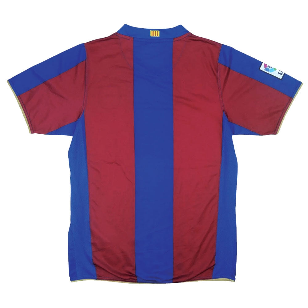 Barcelona 2007-08 Home Shirt (S) (Excellent)_1