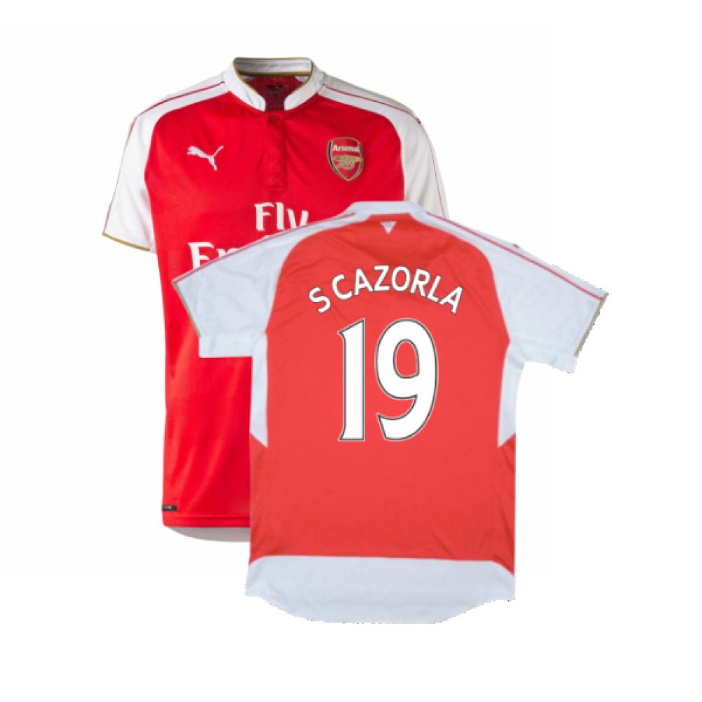 Arsenal 2015-16 Home Shirt (L) (S Cazorla 19) (Excellent)_0