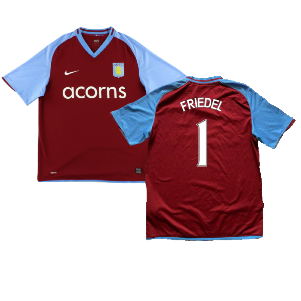Aston Villa 2008-09 Home Shirt (M) (Friedel 1) (Mint)_0