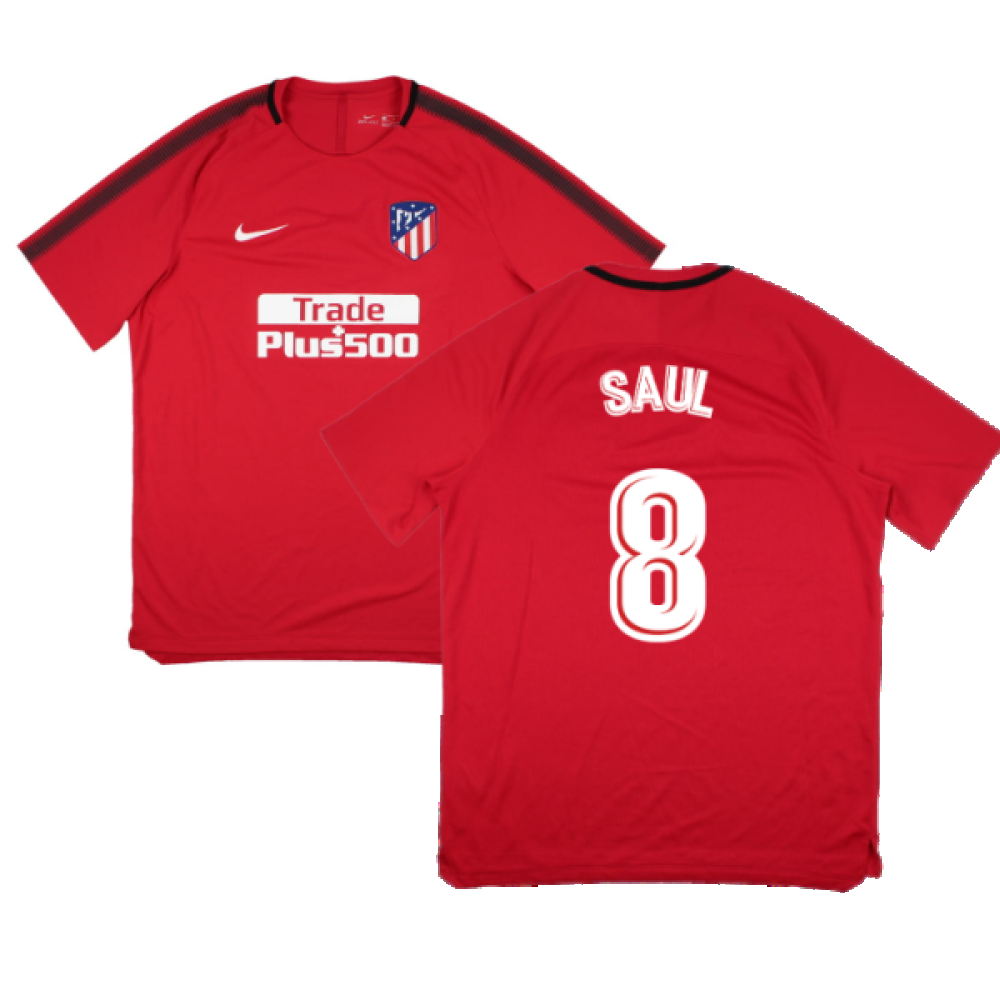 Atletico Madrid 2017-18 Nike Training Shirt (XL) (Saul 8) (Mint)_0