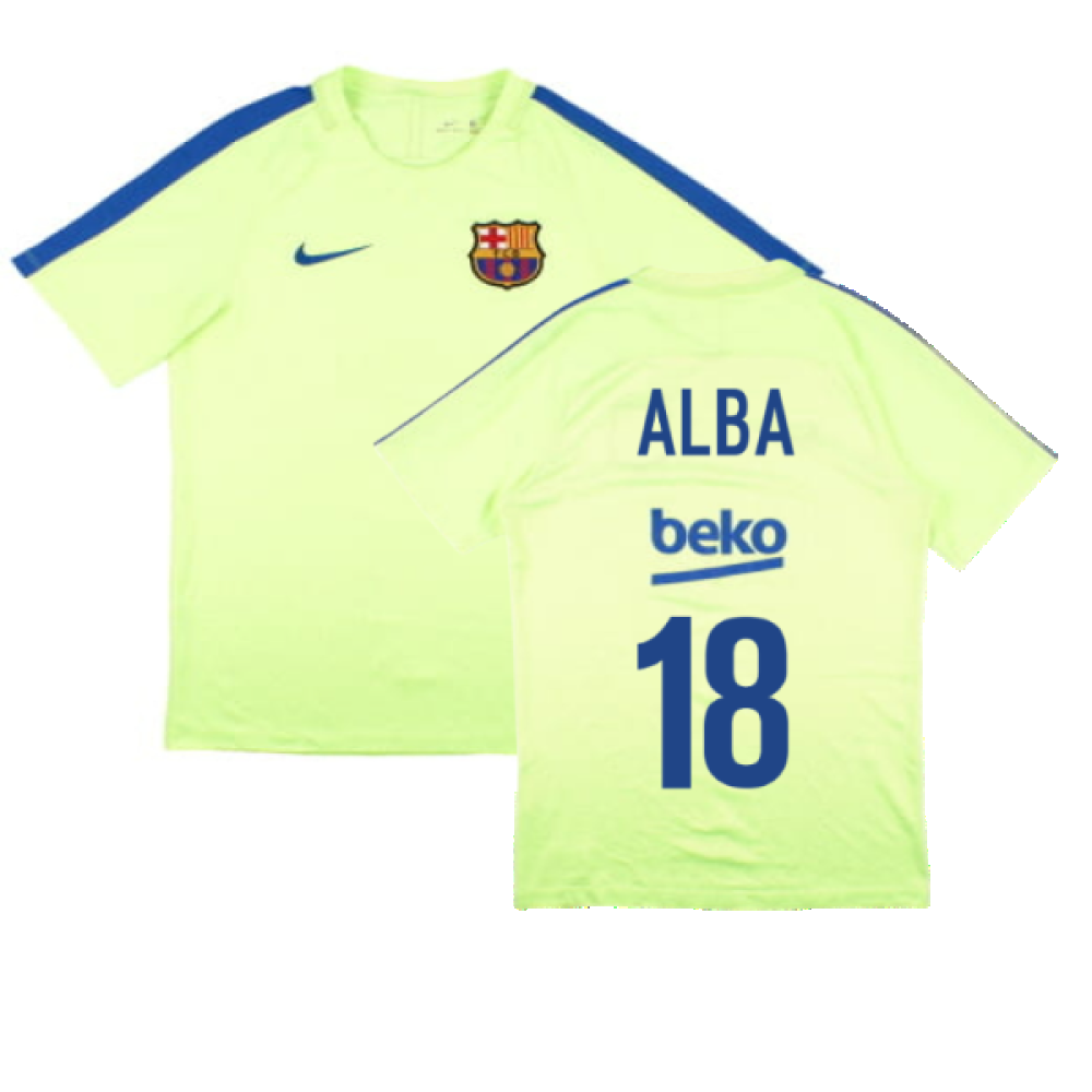 Barcelona 2016-17 Nike Training Shirt (S) (Alba 18) (Good)_0