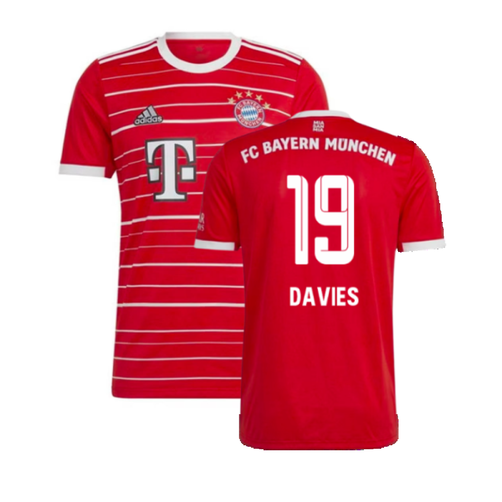 Bayern Munich 2022-23 Home Shirt (M) (DAVIES 19) (Excellent)_0