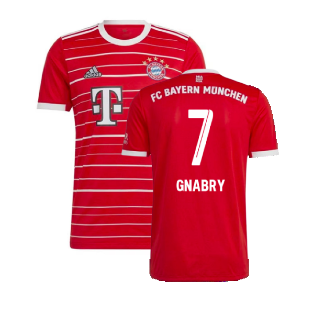 Bayern Munich 2022-23 Home Shirt (M) (GNABRY 7) (Excellent)_0