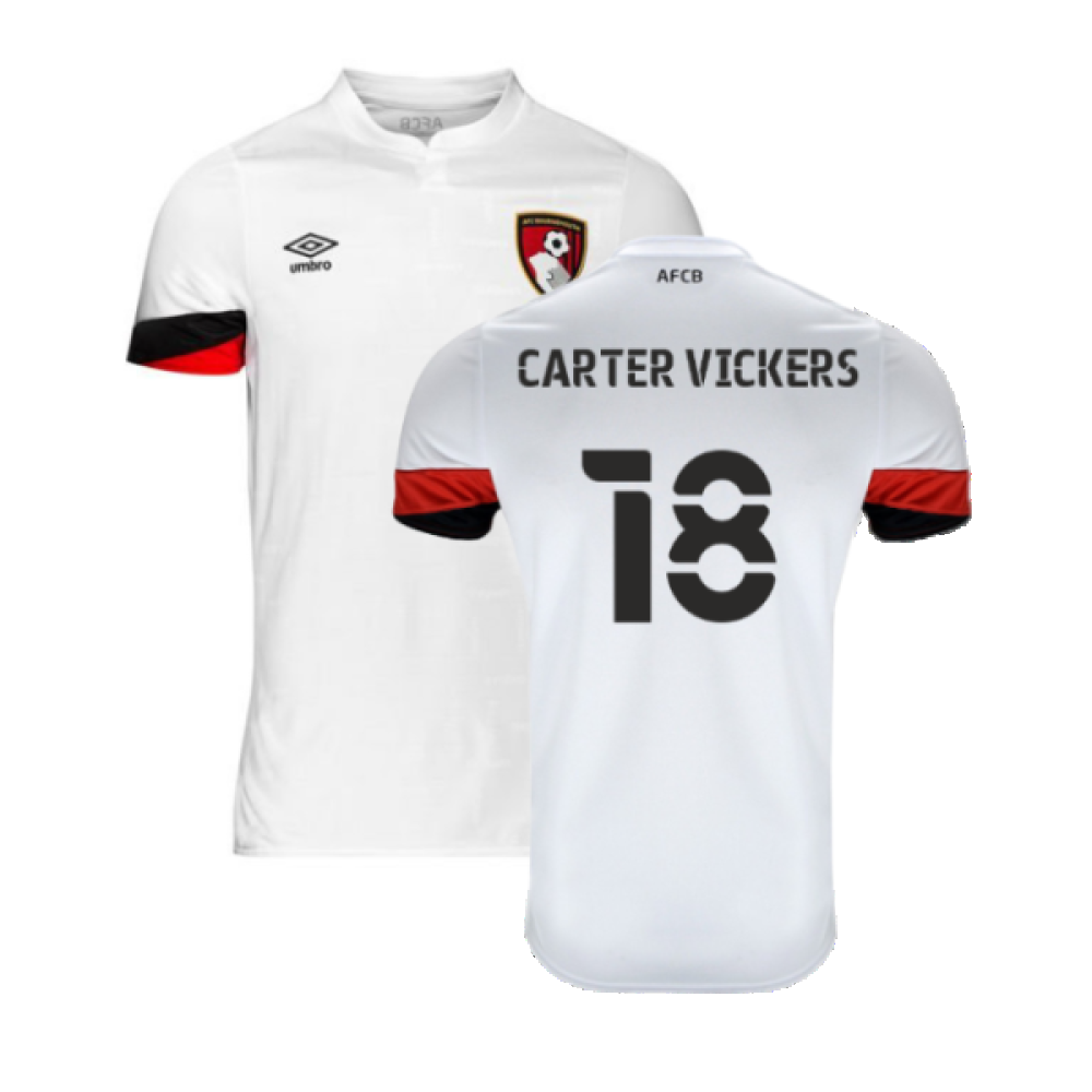 Bournemouth 2021-22 Away Shirt (Sponsorless) (XXL) (Carter Vickers 18) (Excellent)_0
