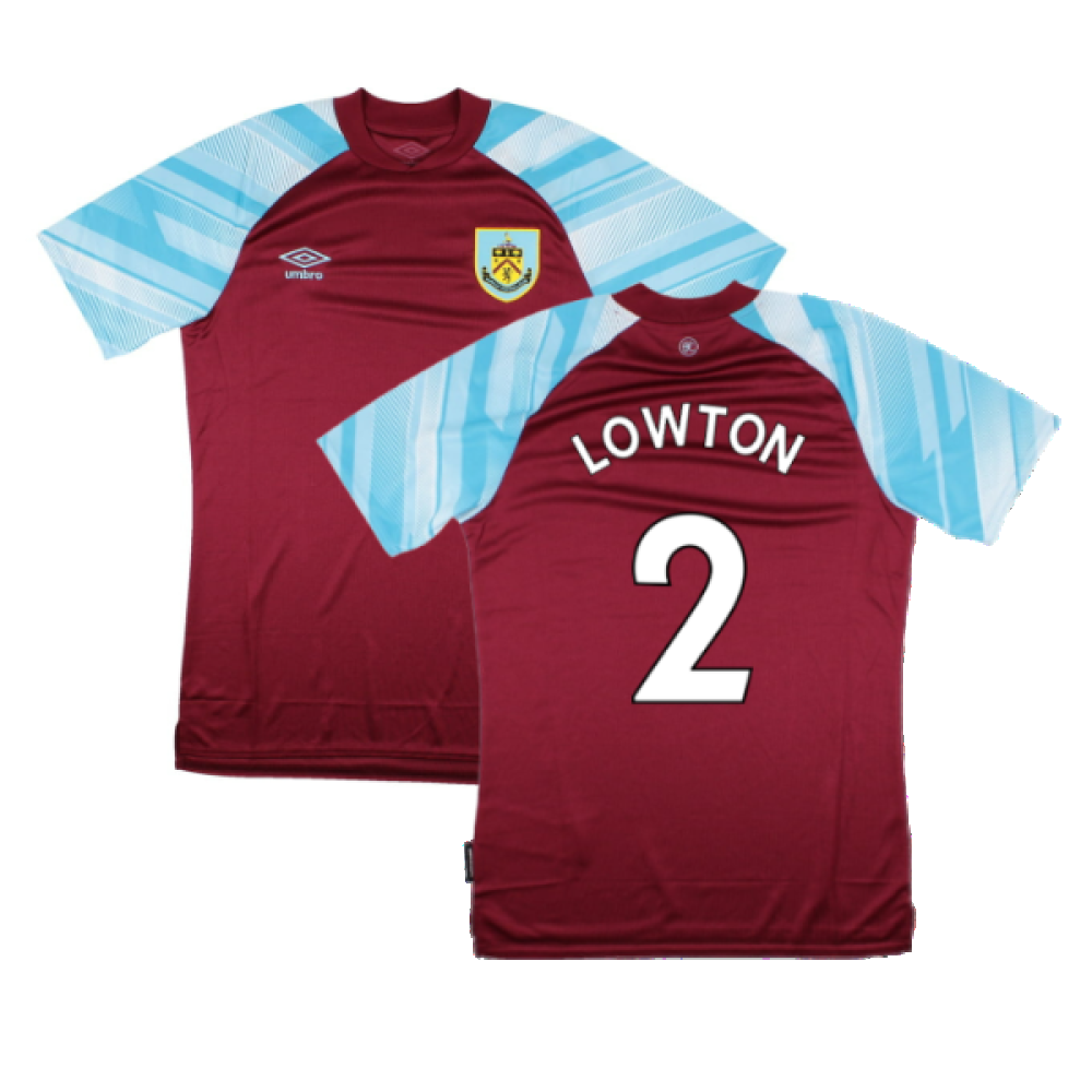 Burnley 2021-22 Home Shirt (Sponsorless) (M) (LOWTON 2) (Mint)_0