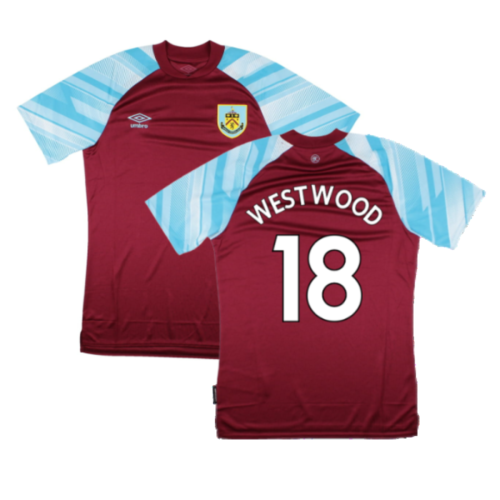 Burnley 2021-22 Home Shirt (Sponsorless) (M) (WESTWOOD 18) (Mint)_0