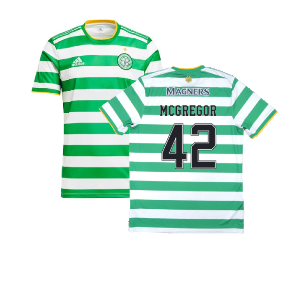 Celtic 2020-21 Home Shirt (Sponsorless) (L) (MCGREGOR 42) (Excellent)_0