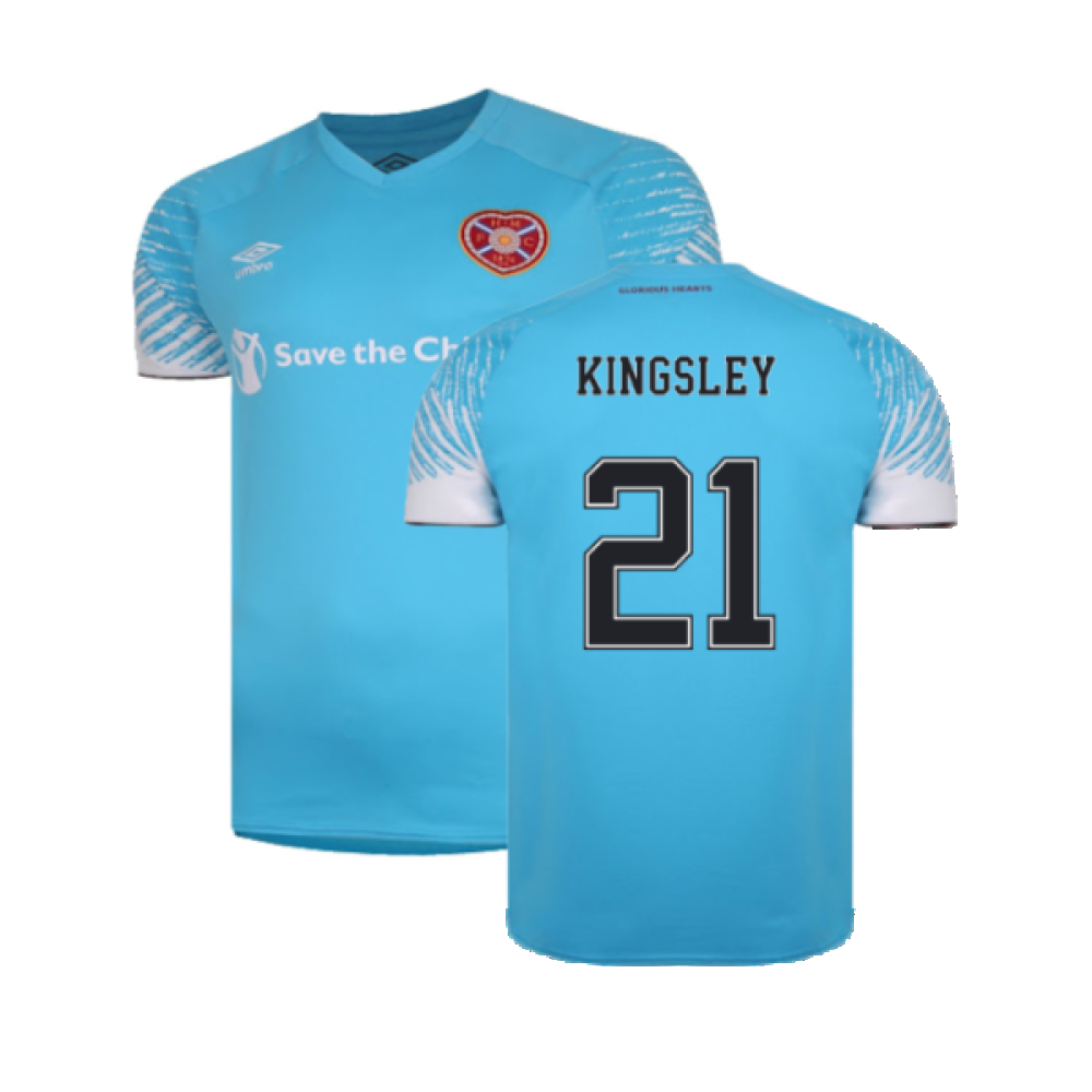 Hearts 2020-21 Away Shirt (S) (Kingsley 21) (Mint)_0