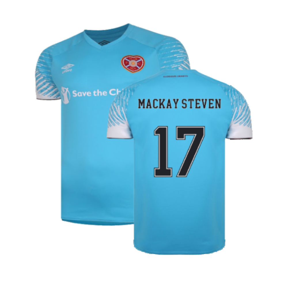 Hearts 2020-21 Away Shirt (S) (Mackay Steven 17) (Mint)_0