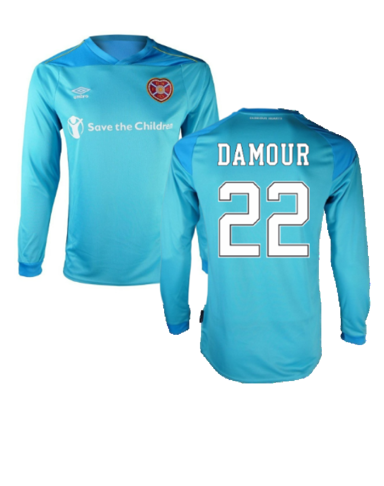 Hearts 2020-21 GK Home Long Sleeve Shirt (L) (Damour 22) (Excellent)_0