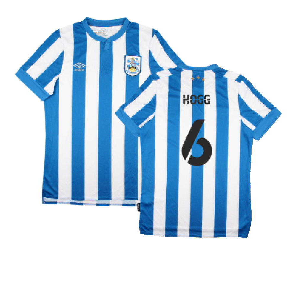 Huddersfield 2021-22 Home Shirt (Sponsorless) (M) (HOGG 6) (Mint)_0