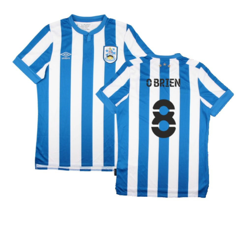 Huddersfield 2021-22 Home Shirt (Sponsorless) (M) (O BRIEN 8) (Mint)_0
