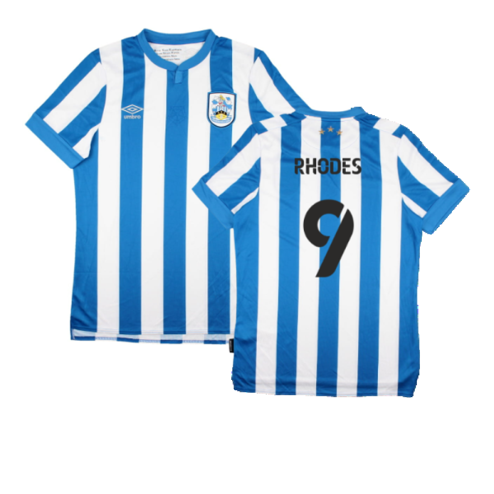 Huddersfield 2021-22 Home Shirt (Sponsorless) (M) (RHODES 9) (Mint)_0