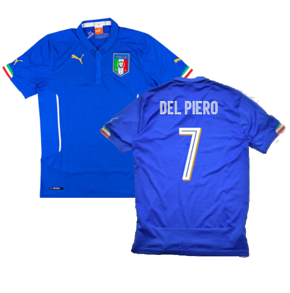 Italy 2014-16 Home (L) (DEL PIERO 7) (Very Good)_0