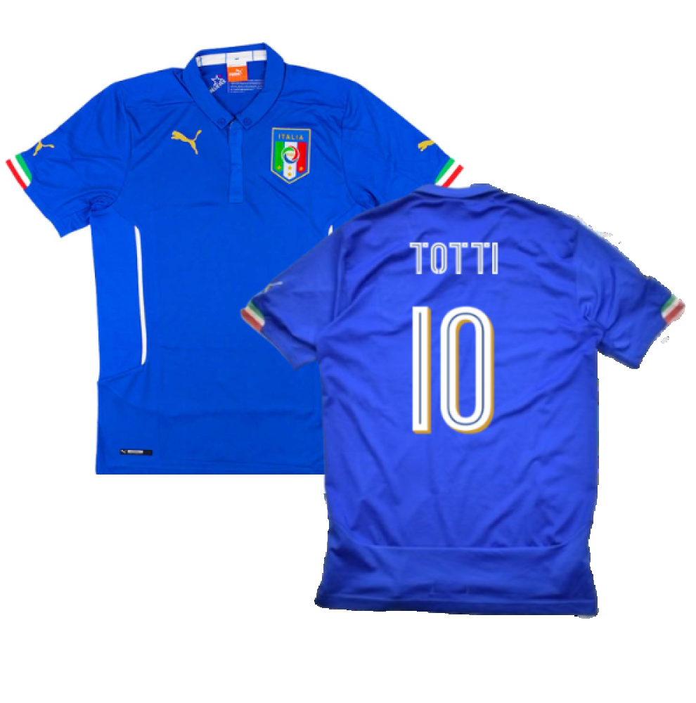 Italy 2014-16 Home (L) (TOTTI 10) (Very Good)_0