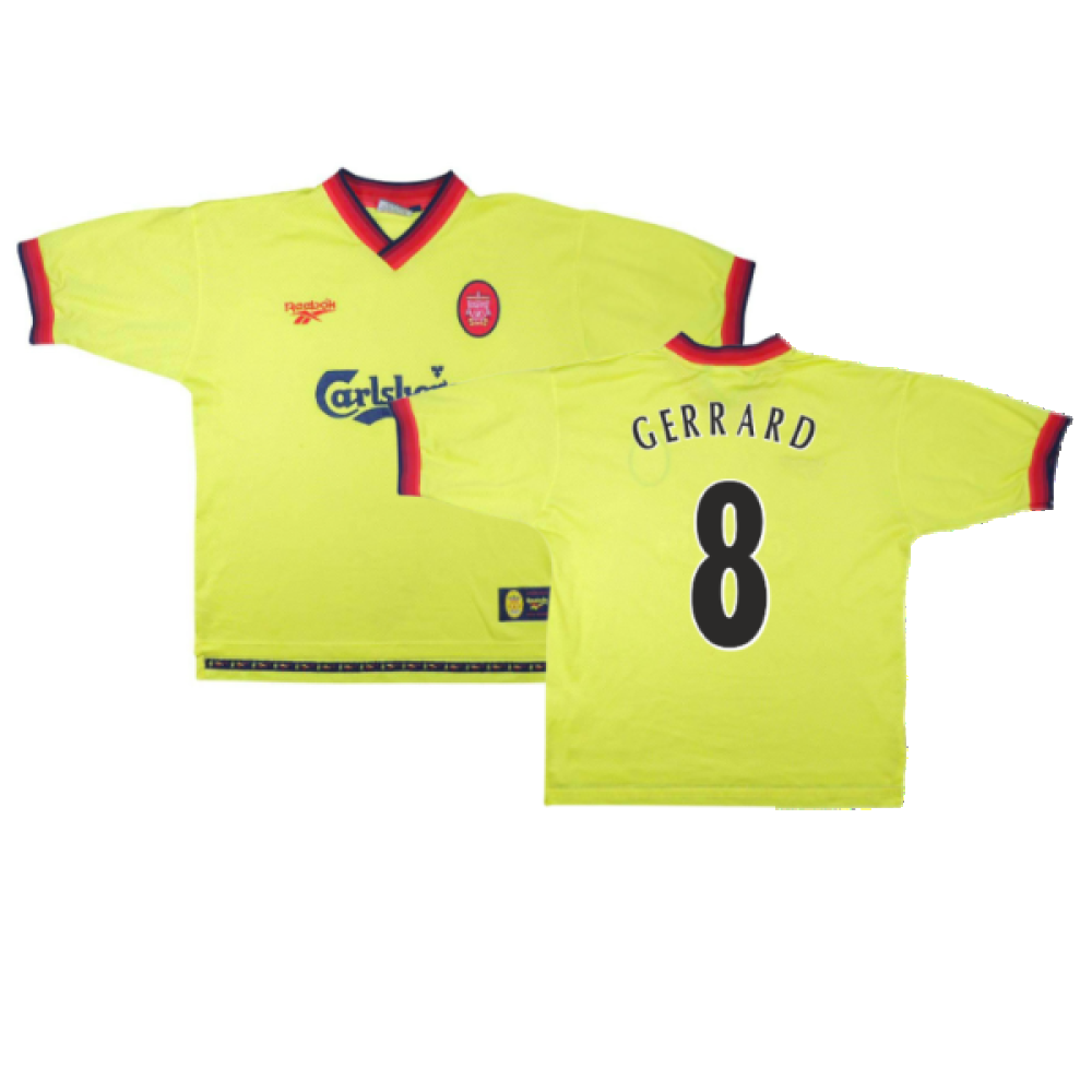 Liverpool 1997-98 Away Shirt (XXL) (GERRARD 8) (Excellent)_0