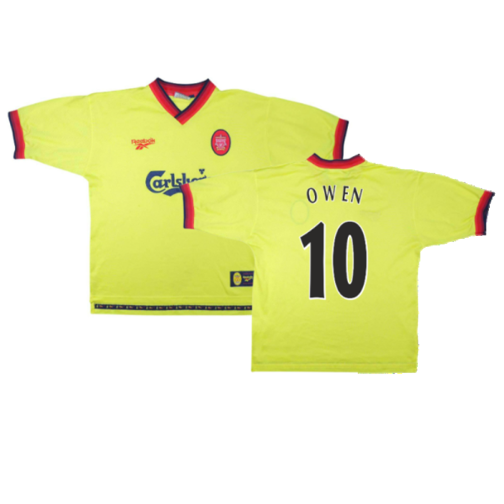 Liverpool 1997-98 Away Shirt (XXL) (OWEN 10) (Excellent) – Soccer