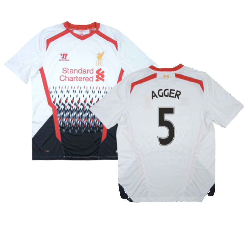 Liverpool 2013-14 Away Shirt (L) (AGGER 5) (Very Good)_0