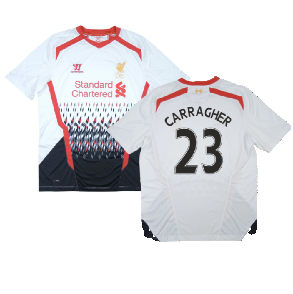 Liverpool 2013-14 Away Shirt (L) (CARRAGHER 23) (Very Good)_0
