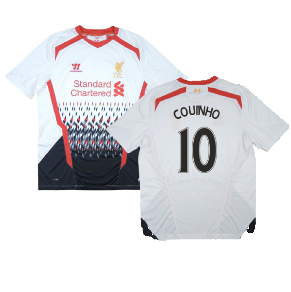 Liverpool 2013-14 Away Shirt (L) (COUTINHO 10) (Very Good)_0