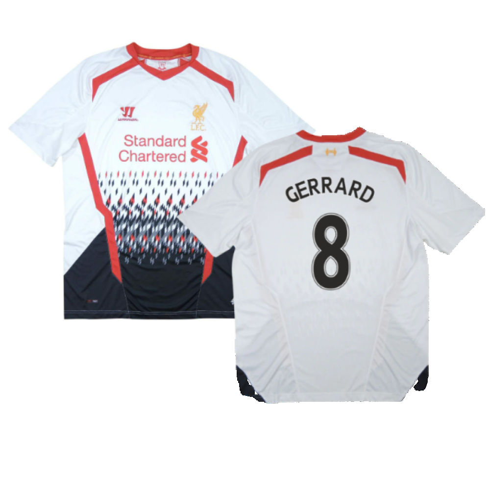 Liverpool 2013-14 Away Shirt (L) (GERRARD 8) (Very Good)_0