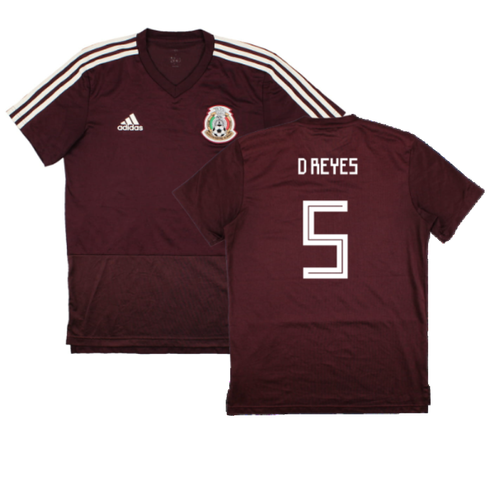 Mexico 2018-19 Adidas Training Shirt (S) (D Reyes 5) (Excellent)_0