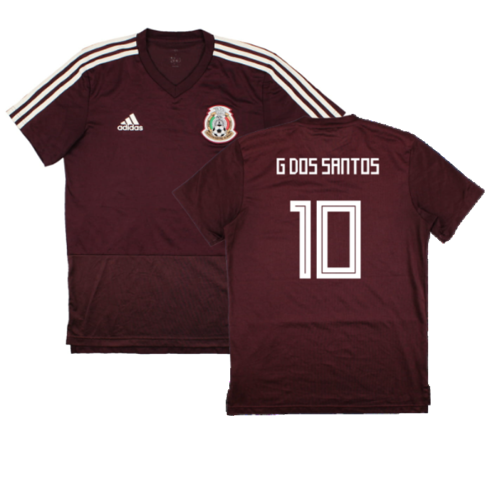Mexico 2018-19 Adidas Training Shirt (S) (G Dos Santos 10) (Excellent)_0