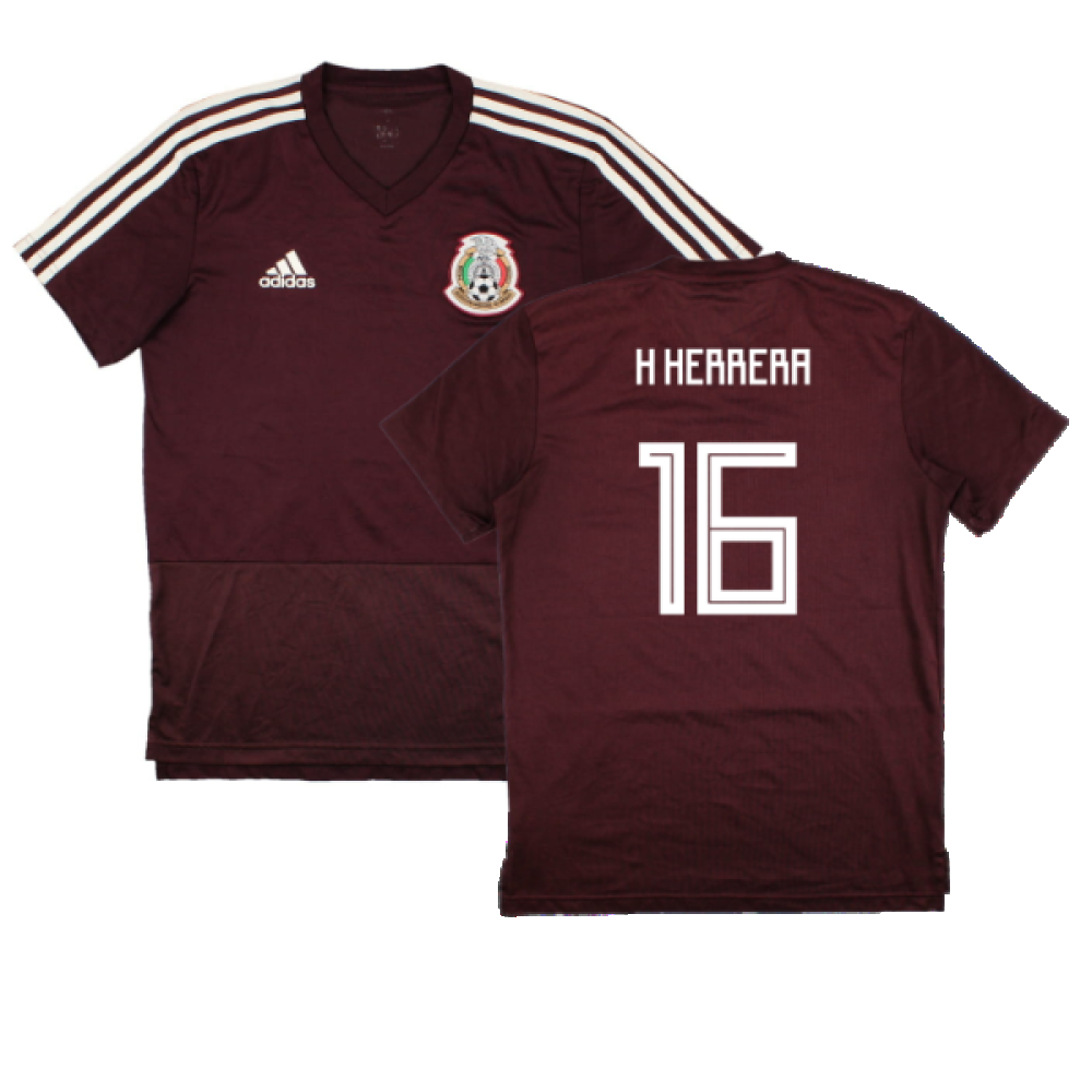 Mexico 2018-19 Adidas Training Shirt (S) (H Herrera 16) (Excellent)_0