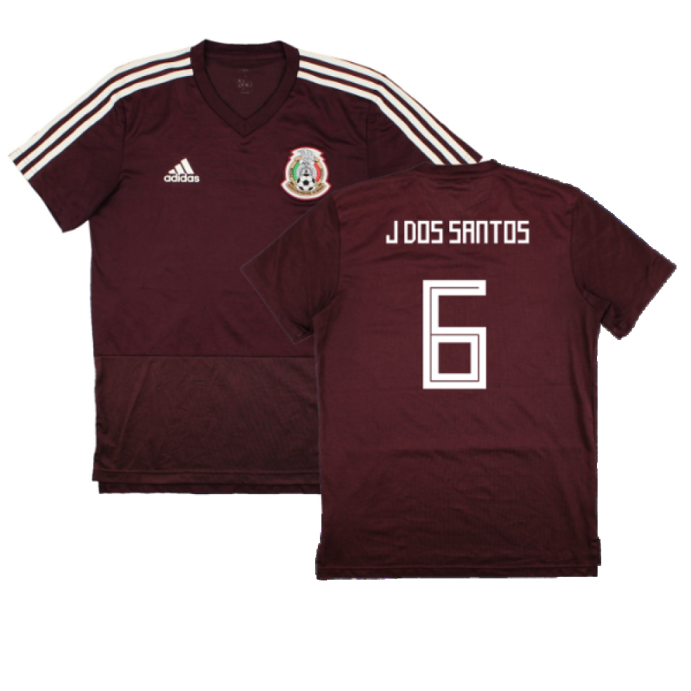 Mexico 2018-19 Adidas Training Shirt (S) (J Dos Santos 6) (Excellent)_0