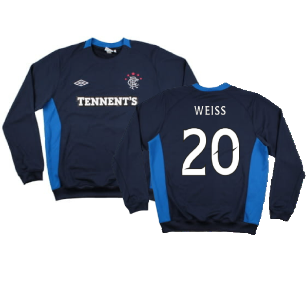 Rangers 2010-12 Long Sleeve Umbro Training Shirt (XL) (Weiss 20) (Excellent)_0