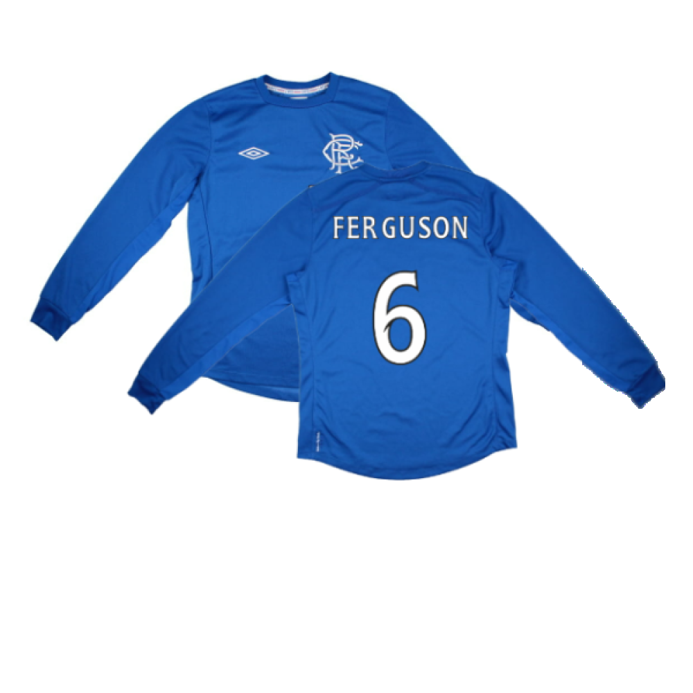 Rangers 2012-13 Long Sleeve Home Shirt (S) (FERGUSON 6) (Excellent)_0