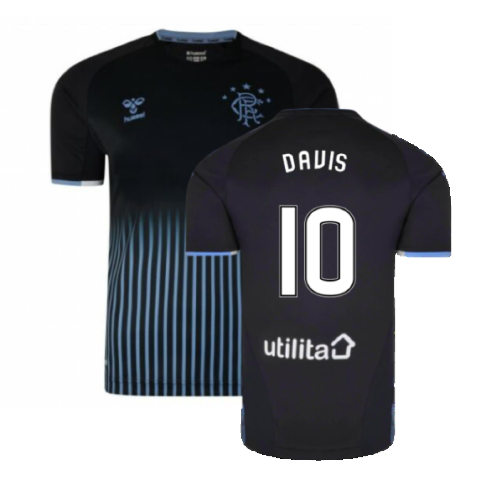 Rangers 2019-20 Away Shirt (Sponsorless) (2XLB) (DAVIS 10) (BNWT)_0