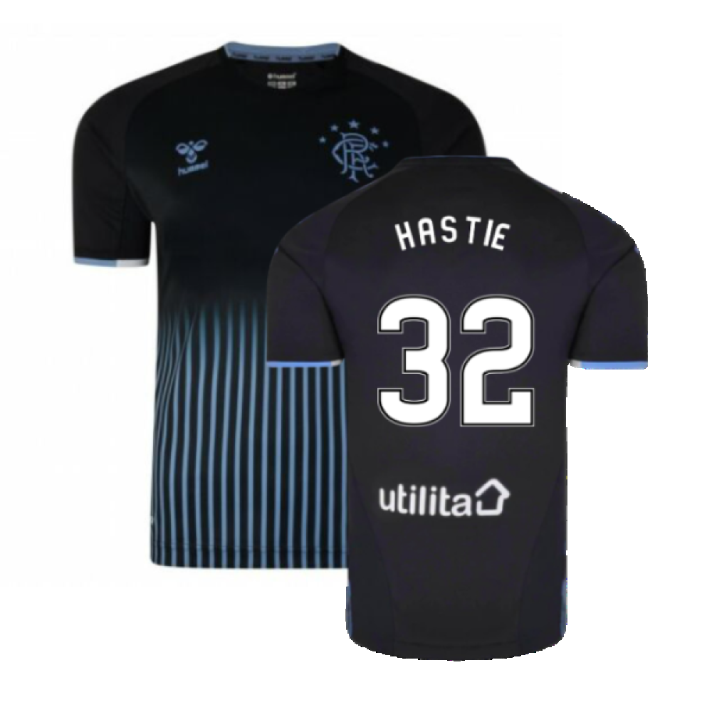 Rangers 2019-20 Away Shirt (Sponsorless) (2XLB) (Hastie 32) (BNWT)_0