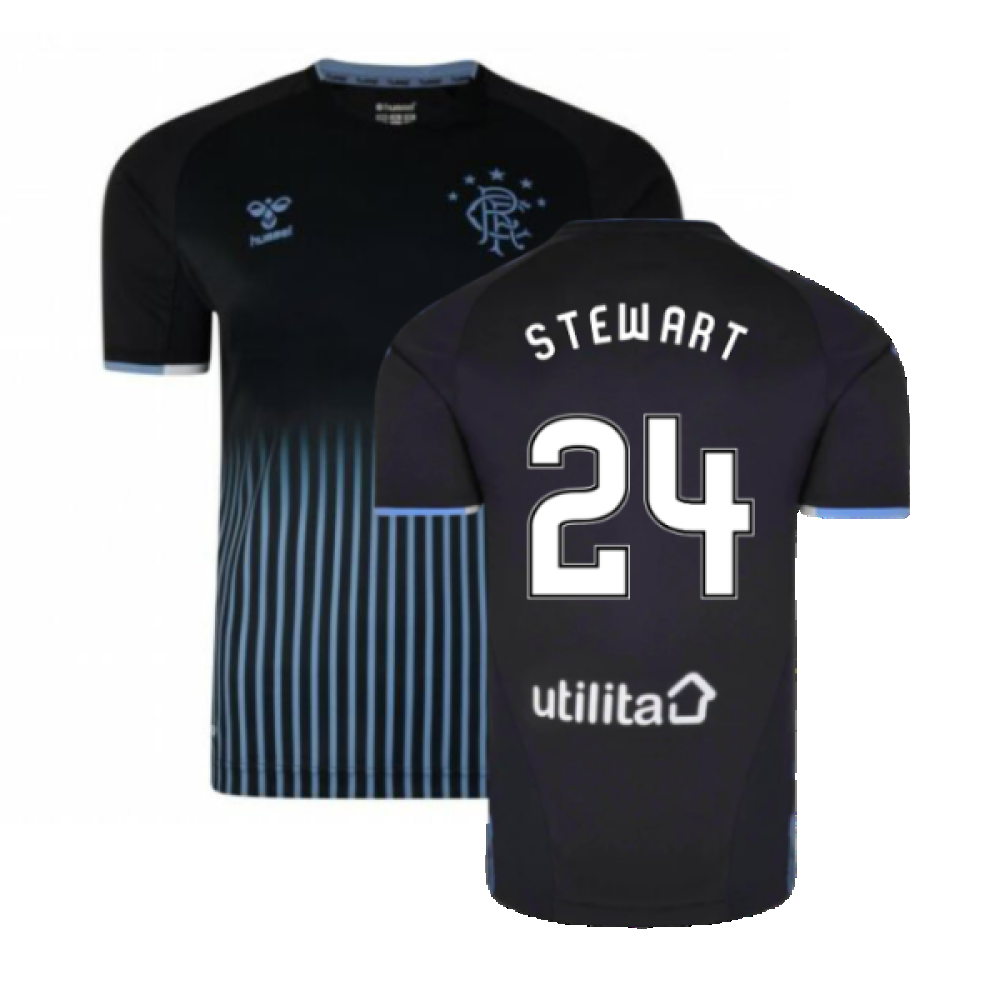 Rangers 2019-20 Away Shirt (Sponsorless) (2XLB) (Stewart 24) (BNWT)_0