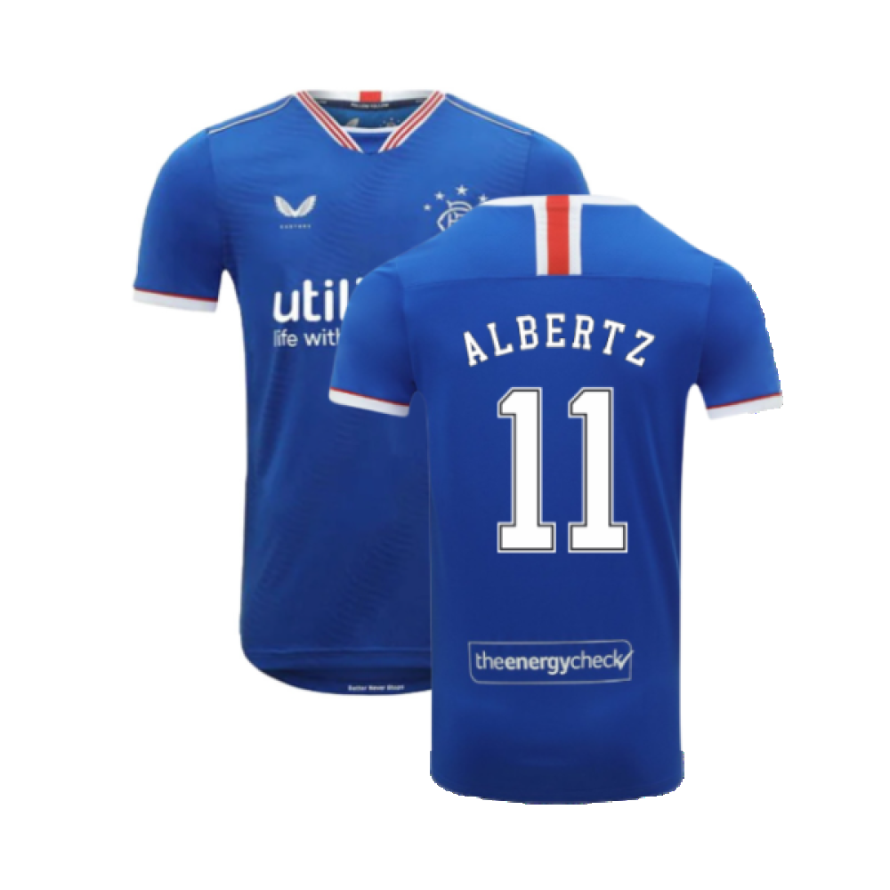 Rangers 2020-21 Home Shirt (XL) (ALBERTZ 11) (Mint)_0