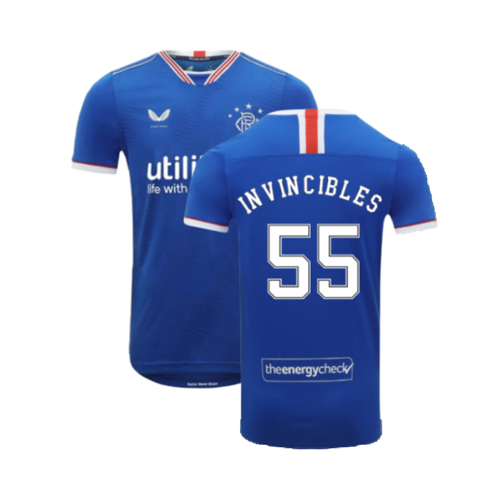 Rangers 2020-21 Home Shirt (XL) (Invincibles 55) (Mint)_0